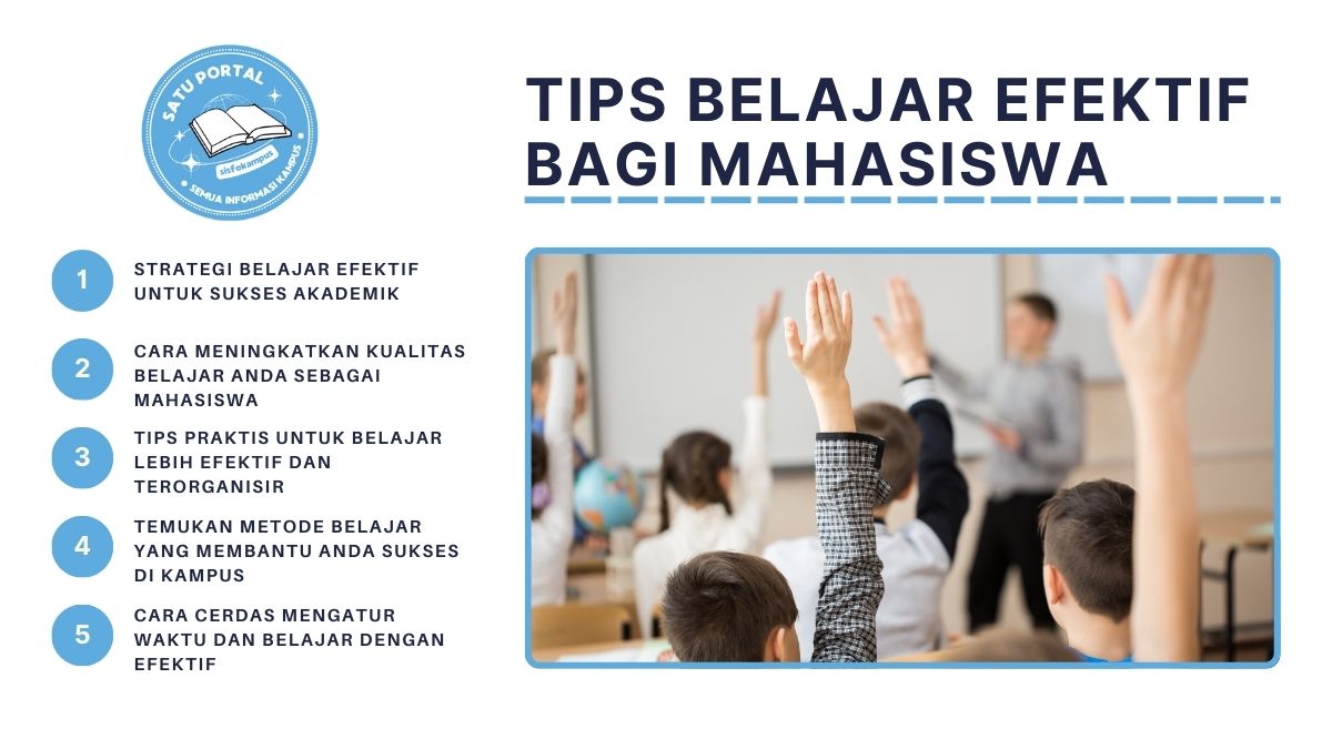 Tips Belajar Efektif bagi Mahasiswa